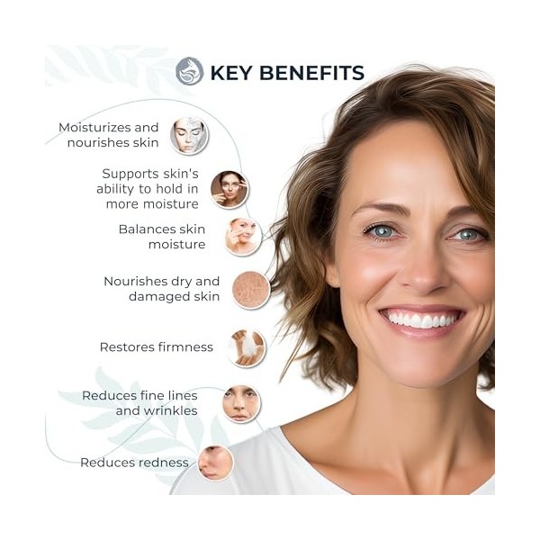 Sérum à lacide hyaluronique complet Foxbrim — sérum anti-âge hydratant pour le visage — hydrate la peau et estompe les ridul