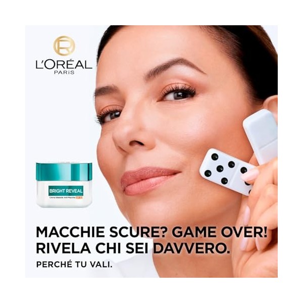 LOréal Paris Bright Reveal Kit Anti-Taches Crème Hydratante SPF50 50ml + UV Liquide SPF50 50ml + Exfoliant 25ml - Lot de 3