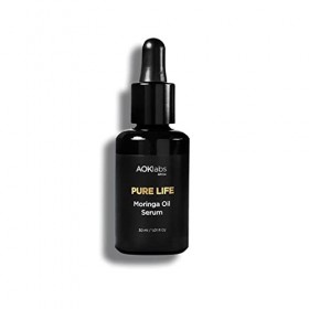 AOKlabs - Moringa Oil, Facial Serum I Puissant sérum anti-âge et antioxydant, idéal pour les peaux matures, déshydratées et f