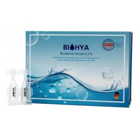 BIOHYA Sérum hyaluron 1.1% 30X1.5ML pendant un mois Hydratant à haute dose pour réduire les rides et renforcer la barrière pr