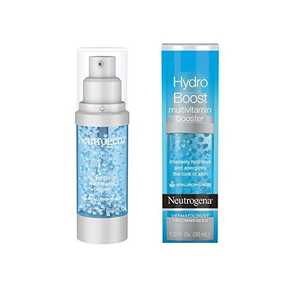 Neutrogena Hydro Boost Multivitamin Hydrating & Revitalizing Face Serum with Vitamin E, Niacinamide & Hyaluronic Acid to Mois