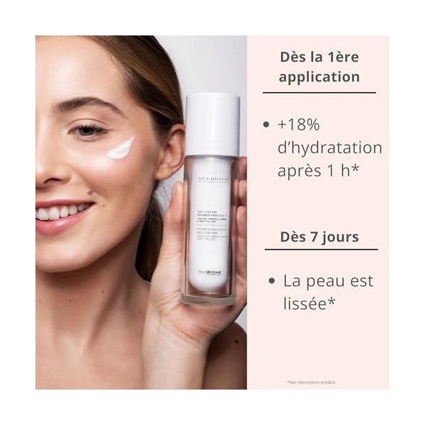 SILKBIOTIC Crème visage Gel-crème Hydra Protect – Rééquilibre, Apaise, Densifie – Acide Hyaluronique, Complexe Silkbiome - 50