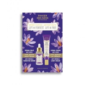 Coffret Soin de la Peau - Panier des Sens - Routine Anti-Age Lift & Fermeté - Crème légère & Sérum Anti Rides - Creme Hydrata