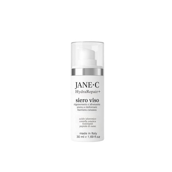 JANE•C Sérum Visage HydraRepair+ – Bave d’Escargot, Centella Asiatica, Peptides de Cuivre, Acide Hyaluronique, Style K-Beauty