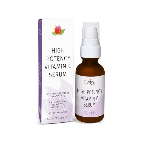 Reviva Labs - Sérum facial anti-âge à double source de vitamine C - 1 fl. oz.