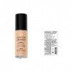 Milani C-M0-012-11 Conceal And Perfect 2 in 1 Foundation + Concealer Creamy Natural, 30 ml