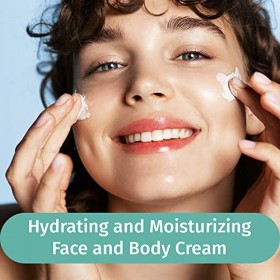Creme hydratante visage | Soin visage | Huile de Coco et Aloe Vera | Anti age | Acne 8oz/227g 