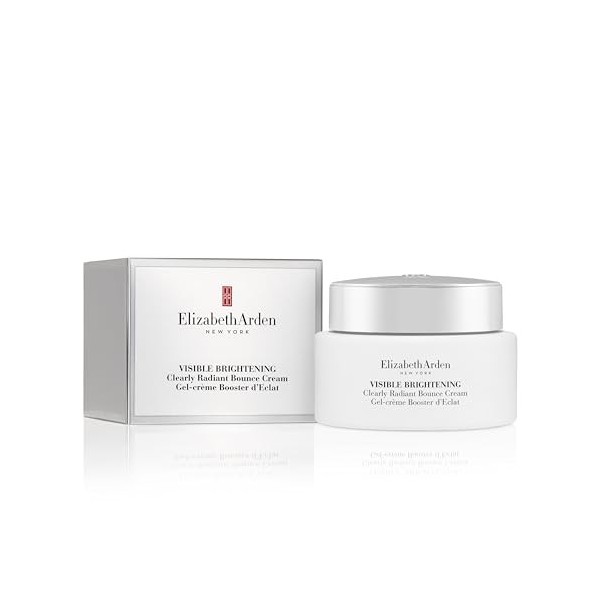 Elizabeth Arden, Visible Brightening Gel-crème Booster d’Éclat, Crème visage Hydratante, Soin skincare Anti Taches brunes, Li