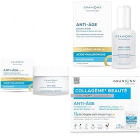 Voyage - GRANIONS - CREME DE JOUR 50 mL + SERUM 30 mL + COLLAGENE MARIN SUBLIMLIFT POUDRE CERISE - Collagene Marin - Collagen