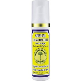 Coffret Sérum Anti-Âge Immortelle, Eau Florale dImmortelle BIO, Savon à lImmortelle Corse