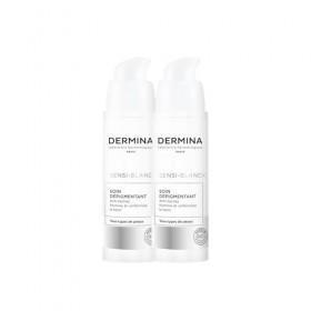 DERMINA Creme Visage - Sérum Booster - Anti-taches Éclaircissant - Soin Visage Éclat Peaux Sensibles - Vitamine C Stable - Ni