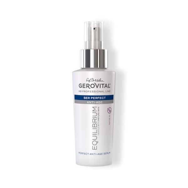 Gerovital H3 Equilibrium Sérum anti-âge parfait avec peptide 5% | Soin intensif pour peaux matures, sèches et ridées | Produi