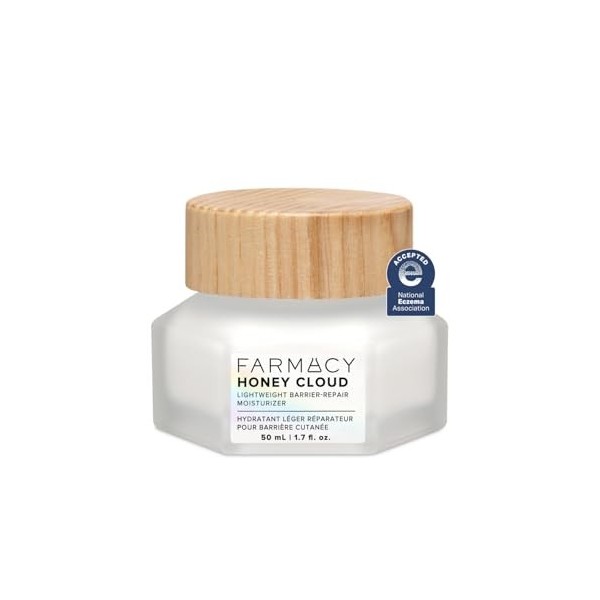 Farmacy Honey Cloud - Crème hydratante visage légère - Lotion visage soyeuse et hydratante enrichie en acide hyaluronique, pe