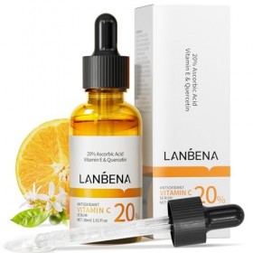 Sérum visage vitamine C 20 % 30 ml / 1 fl, nettoyant pour la peau, taches sombres, réduit les rides, sérum éclaircissant anti