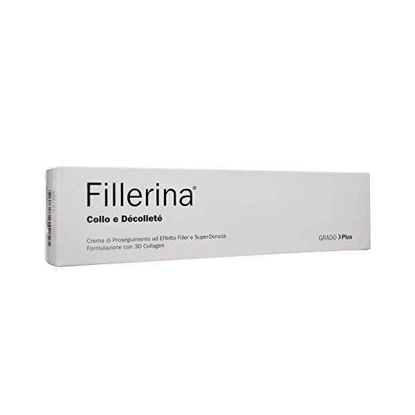 Labo Fillerina Crème de pré-cicatrisation Traitement anti-rides Col Décolleté Effet Filler Grado3 Plus