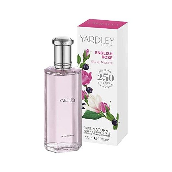 Yardley English Rose Eau de Toilette Vaporisateur pour Femme 50 ml