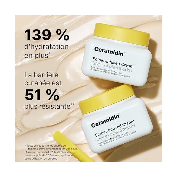 Dr.Jart+ Ceramidin Crème Hydratante Visage à l’Ectoïne pour Peau Sèche | Soin de la peau coréen, 50 ml