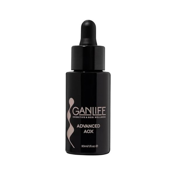 GANLIFE Advanced Aox Sérum Visage Cou Lifting Multivitaminé avec Antioxydants, Action Anti-âge, Raffermissant, Tonifiant, Écl