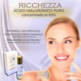 Acide hyaluronique pur, acide hyaluronique concentré à 93%. Ricchezza de Eva Visnú