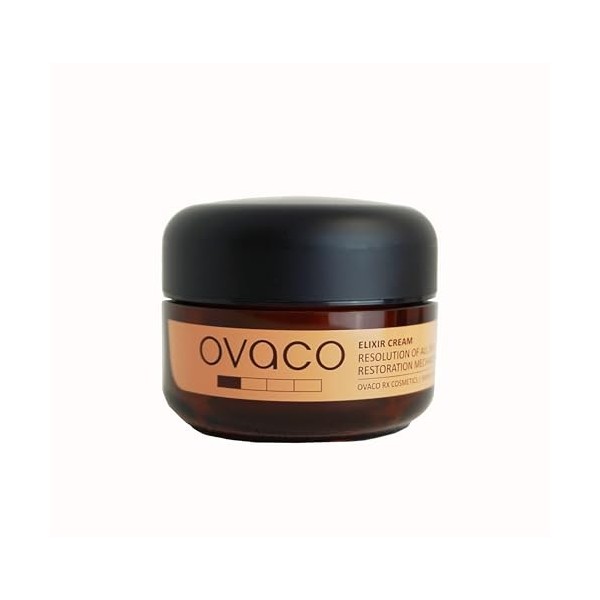 Ovaco - Crème Élixir Réparatrice | Crème Restauratrice Intensive Barrière Cutanée | Soin Visage Apaisant Peaux Sensibles | Hy...