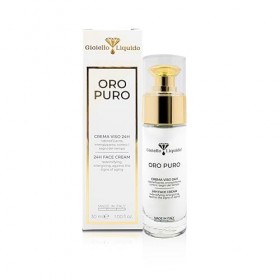 Crème pour le visage pour la peau mature effet lifting immédiat - Avec or colloïdal, acide hyaluronique antivieillissant, eau