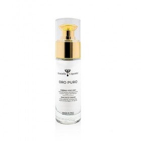 Crème pour le visage pour la peau mature effet lifting immédiat - Avec or colloïdal, acide hyaluronique antivieillissant, eau