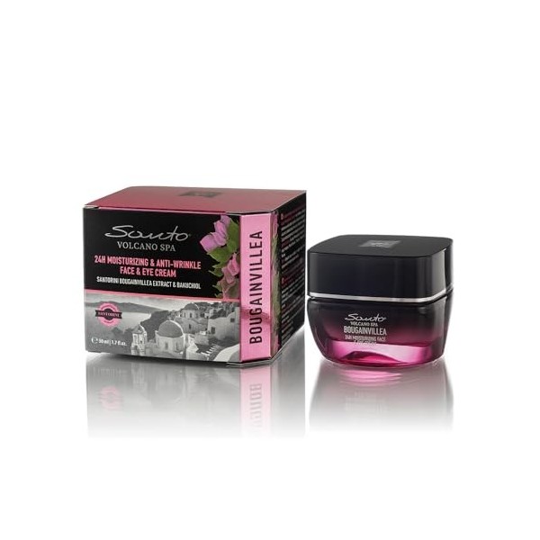 Santo Volcano Spa Bougainvillea 24H Crème hydratante et anti-rides pour le visage et les yeux 50 ml à lextrait de bougainvil