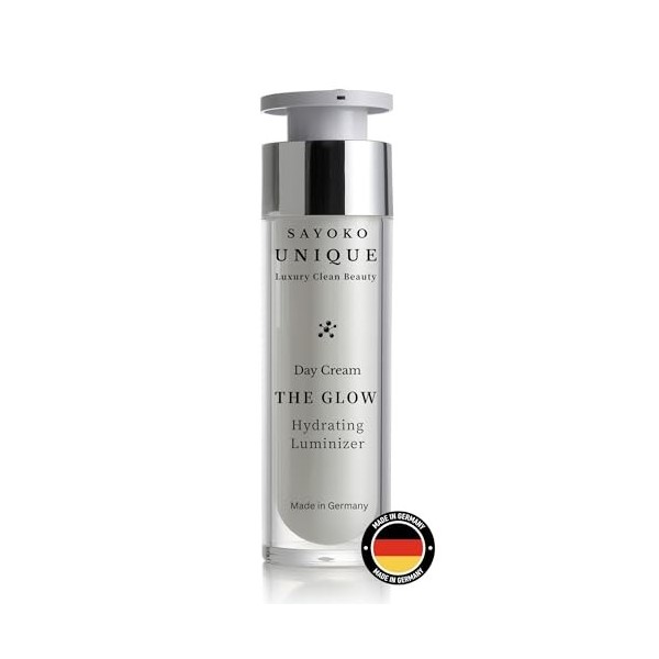 THE GLOW - Hydrating Luminizer - Crème pour le visage végétalienne à laloe vera, triple acide hyaluronique et reishi - Hydra