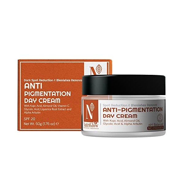 NUTRIGLOW Anti-Pigmentation Day Cream for Spot Reduction, All Skin Types, 50gm