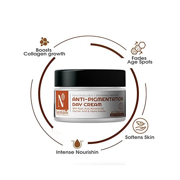 NUTRIGLOW Anti-Pigmentation Day Cream for Spot Reduction, All Skin Types, 50gm