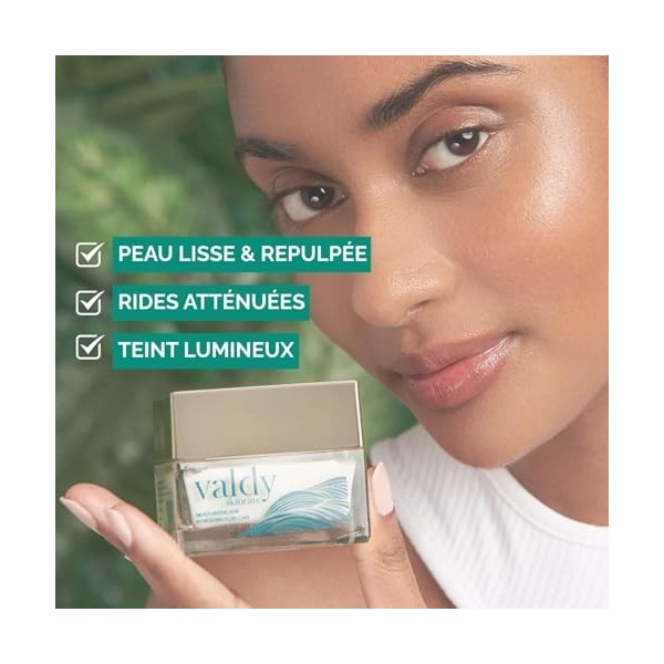 Soin hydratant essentiel, activateur d’éclat - Crème de jour anti-âge 100% naturelle | Nutrition intense | Hydratation profon