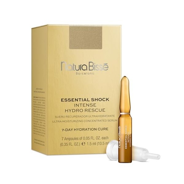 Natura Bissé Essential Shock Intense Hydro Rescue - Sérum hydratant réparateur avec AquaMagnet, Niacinamide, Aloe Vera, Panth