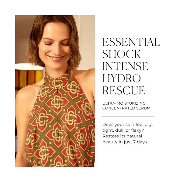 Natura Bissé Essential Shock Intense Hydro Rescue - Sérum hydratant réparateur avec AquaMagnet, Niacinamide, Aloe Vera, Panth