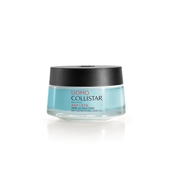 Collistar Gel crème matifiant anti-âge pour le visage spécialement conçu pour les hommes, texture gel crème légère qui pénètr
