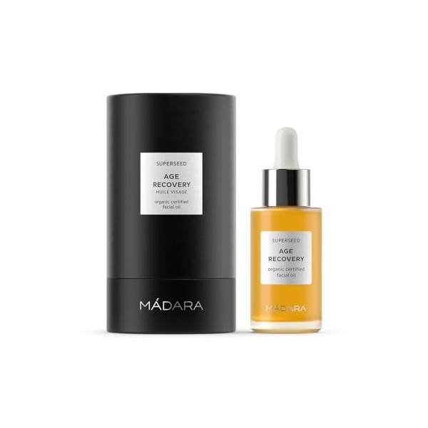 MADARA Organic Skin Care SUPERSEED Age Recovery Huile pour le visage – Huile rajeunissante pour peaux matures et fatiguées, 3