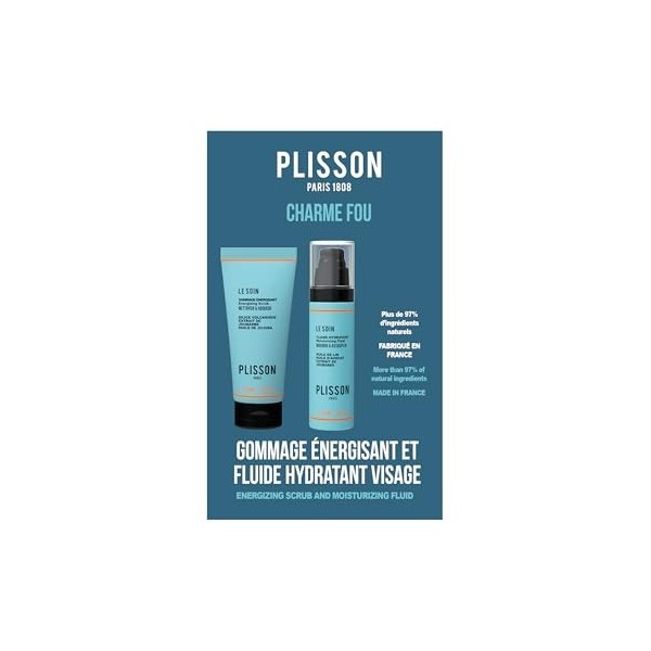 Plisson - Fluide Hydratant Visage - Tous Types de Peaux - 98% d’Ingrédients d’Origine Naturelle, Extrait de Joubarbe, Huile d...