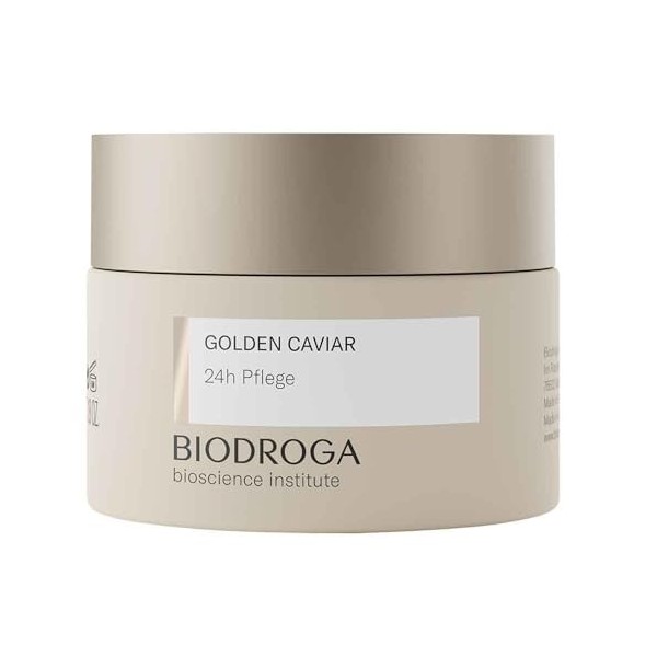 BIODROGA Bioscience Institute Golden Caviar Soin anti-âge pour le visage 24 h 50 ml – Soin de la peau anti-âge à lextrait de