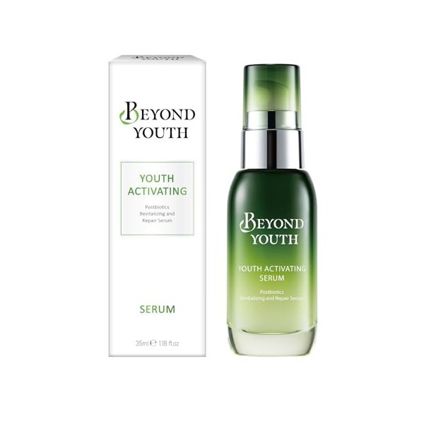 BEYOND YOUTH Sérum Activateur de Jeunesse – Anti-Âge, Lissant & Hydratant, Algues Marines & Postbiotiques – 35 ml