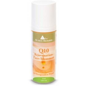 Crème de rajeunissement Q10 avec Q10 de haute qualité, tocotriénol et acide alpha lipoïque, crème pour le visage - selon Dr. 