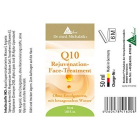 Crème de rajeunissement Q10 avec Q10 de haute qualité, tocotriénol et acide alpha lipoïque, crème pour le visage - selon Dr. 