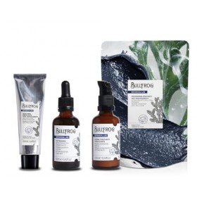 Bullfrog - Programme Hydratant Anti-pollution : Traitement 3 Étapes pour Peau Nourrie et Protégée, Tonifie et Hydratée, Convi...