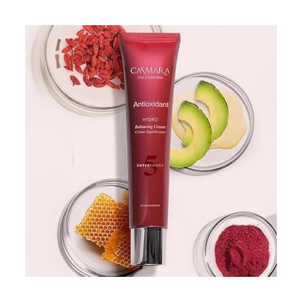 Casmara Crème nourrissante antioxydante équilibrante pour salon de la peau 50 ml Extrait de baies de Goji