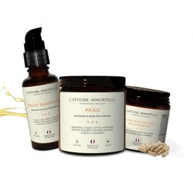 CHALLENGE PEAU PARFAITE 30 JOURS DE LOFFICINE IMMORTELLE | Comble les rides | Hydrate | Protège | Fabriqué en France