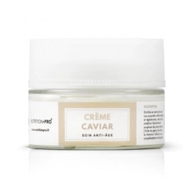 Crème caviar - 50ml | Crème de jour anti-âge | Extrait de caviar + Collagène marin | Fabriqué en France | Nutrition pro