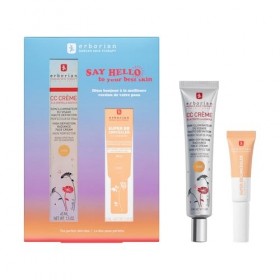 ERBORIAN | Coffret Duo Peau Parfaite | CC Crème Clair 45ml & Super BB Concealer Clair 10ml | Teint unifié, peau sublimée | Id...