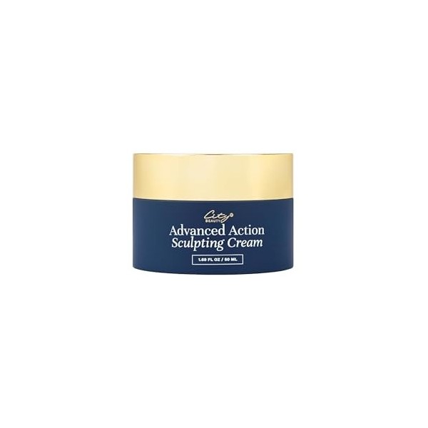 Crème sculptante City Beauty Advanced Action - Solution pour le relâchement de la mâchoire, laffaissement du visage et les r ...