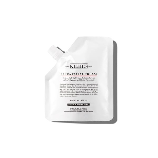 Kiehls, Crème Ultra Facial Visage Hydratante, Jusqu’à 72 H d’Hydratation*, Squalane, Glycoprotéine Glaciale & Pro-Céramides, ...