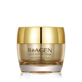 DR.ORACLE ReAGEN Ideal Peptide Cream Gold Anti Aging Skin Care Hydratant - Anti-Rides Raffermissant pour Peau Sèche 1,35 oz ...