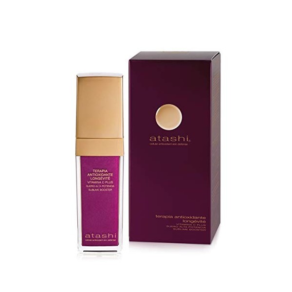 Atashi Antioxidant | Sérum booster sublimé hautement efficace | Éclaire la peau, réduit les rides et calme les rougeurs. Effe