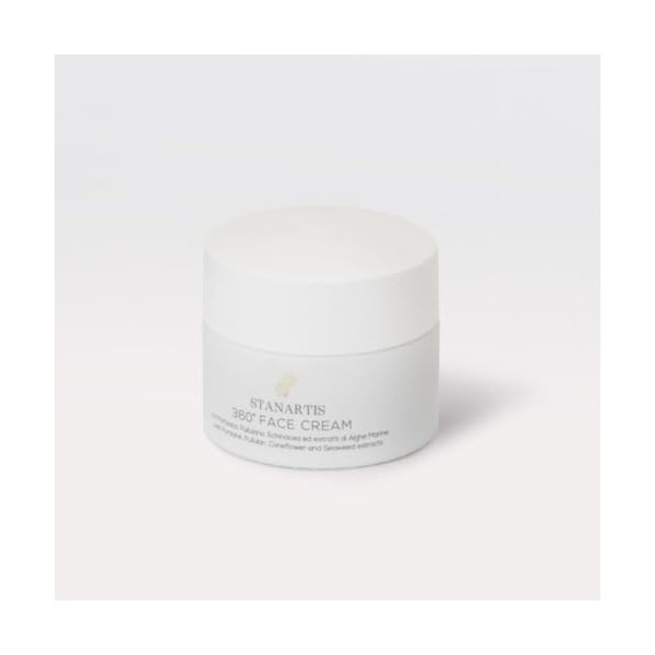 Stanartis - Crème Visage Hydratante 360 FACE CREAM – Action Apaisante, Anti-inflammatoire et Anticomédogène avec Astaxanthine...
